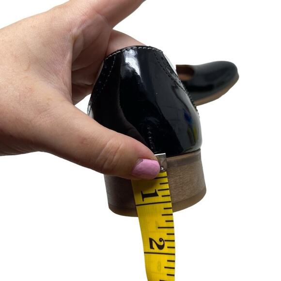 Julia Bo Patent Leather Handcrafted Oxford Shoes Size 40 / US 9-9.5 - Picture 11 of 12